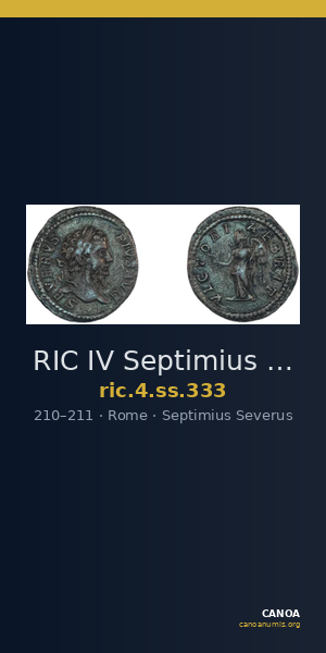 RIC IV Septimius Severus 333 — CANOA