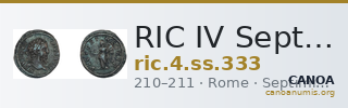 RIC IV Septimius Severus 333 — CANOA