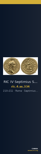 RIC IV Septimius Severus 334 — CANOA