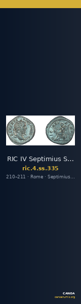 RIC IV Septimius Severus 335 — CANOA