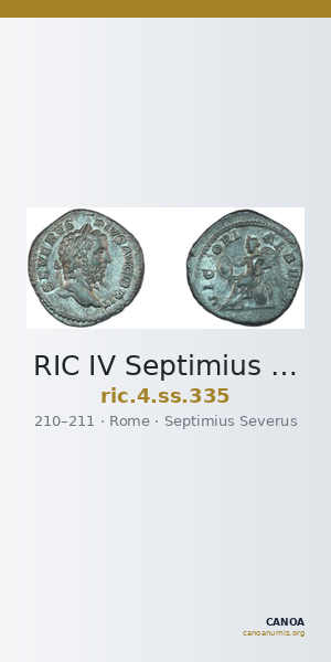 RIC IV Septimius Severus 335 — CANOA