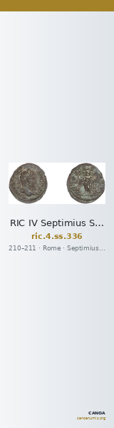 RIC IV Septimius Severus 336 — CANOA
