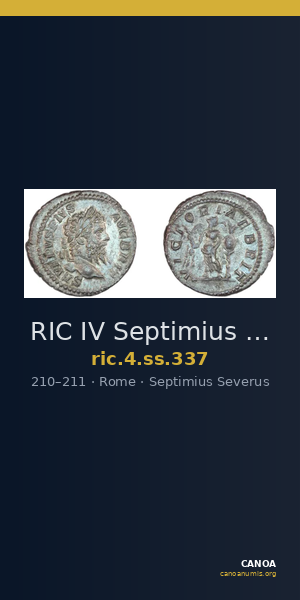 RIC IV Septimius Severus 337 — CANOA