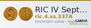 RIC IV Septimius Severus 337A — CANOA