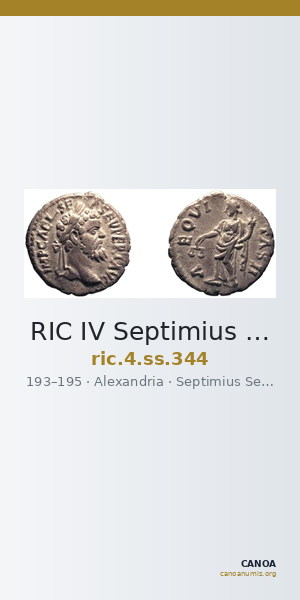 RIC IV Septimius Severus 344 — CANOA