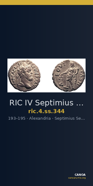 RIC IV Septimius Severus 344 — CANOA