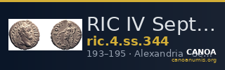 RIC IV Septimius Severus 344 — CANOA