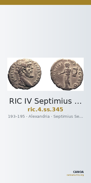RIC IV Septimius Severus 345 — CANOA