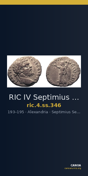RIC IV Septimius Severus 346 — CANOA