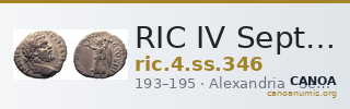 RIC IV Septimius Severus 346 — CANOA