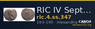 RIC IV Septimius Severus 347 — CANOA