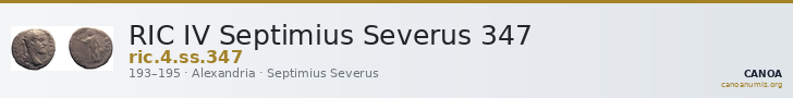 RIC IV Septimius Severus 347 — CANOA