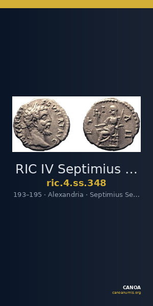 RIC IV Septimius Severus 348 — CANOA