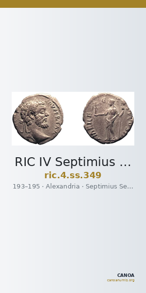 RIC IV Septimius Severus 349 — CANOA