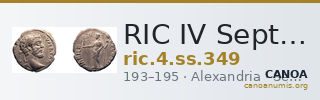 RIC IV Septimius Severus 349 — CANOA