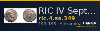 RIC IV Septimius Severus 349 — CANOA
