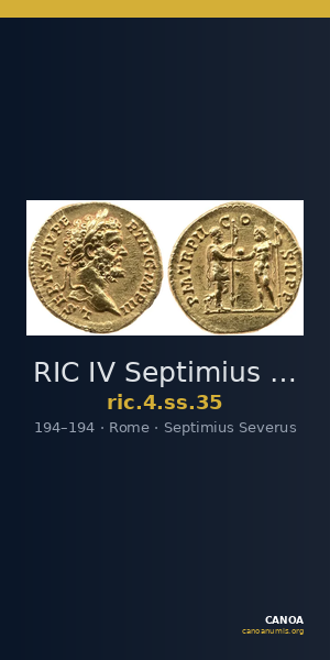 RIC IV Septimius Severus 35 — CANOA