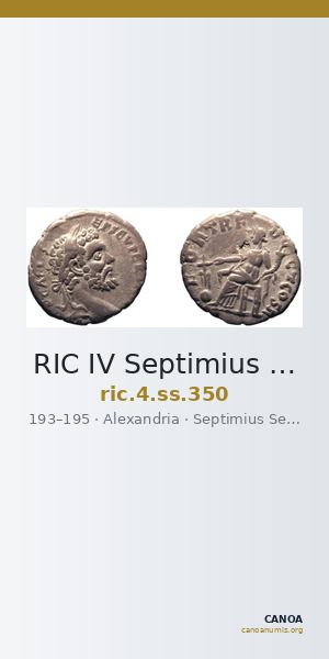RIC IV Septimius Severus 350 — CANOA