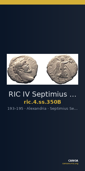 RIC IV Septimius Severus 350B — CANOA