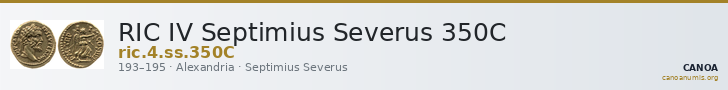 RIC IV Septimius Severus 350C — CANOA