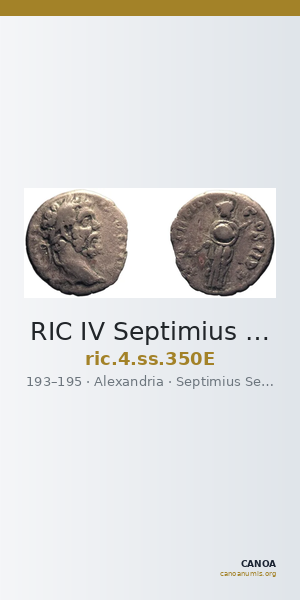 RIC IV Septimius Severus 350E — CANOA