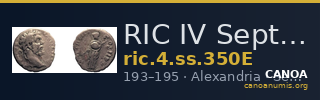 RIC IV Septimius Severus 350E — CANOA