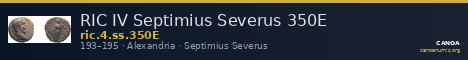RIC IV Septimius Severus 350E — CANOA