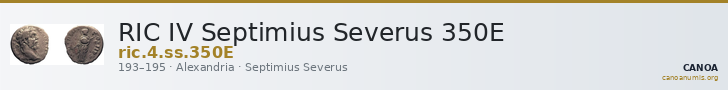 RIC IV Septimius Severus 350E — CANOA