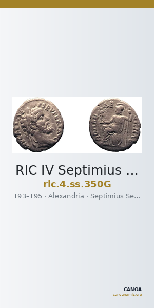 RIC IV Septimius Severus 350G — CANOA