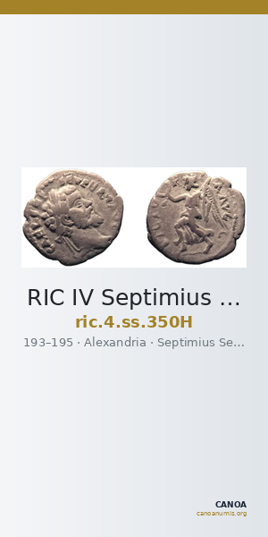 RIC IV Septimius Severus 350H — CANOA