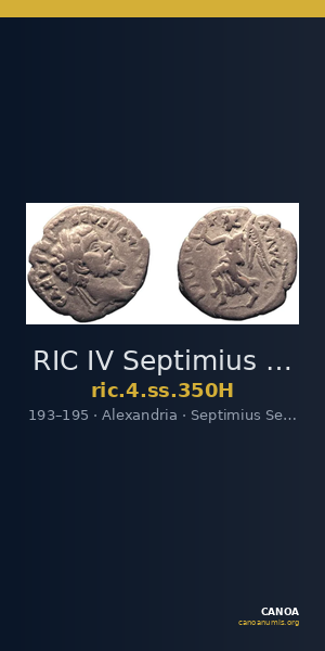 RIC IV Septimius Severus 350H — CANOA