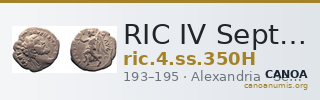 RIC IV Septimius Severus 350H — CANOA