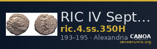 RIC IV Septimius Severus 350H — CANOA