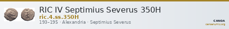 RIC IV Septimius Severus 350H — CANOA