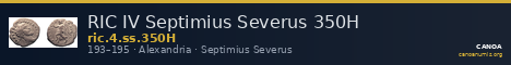RIC IV Septimius Severus 350H — CANOA