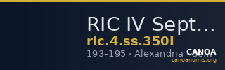 RIC IV Septimius Severus 350I — CANOA