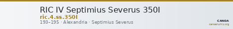 RIC IV Septimius Severus 350I — CANOA