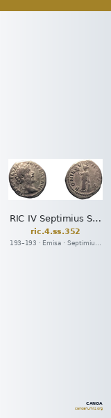 RIC IV Septimius Severus 352 — CANOA