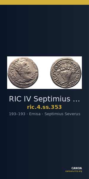 RIC IV Septimius Severus 353 — CANOA