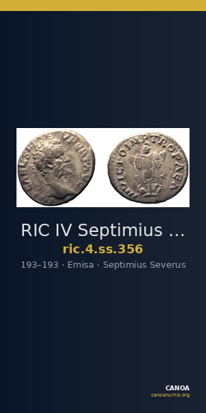 RIC IV Septimius Severus 356 — CANOA
