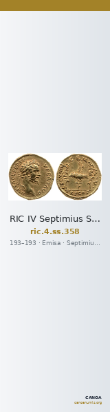 RIC IV Septimius Severus 358 — CANOA