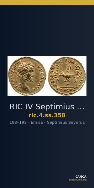 RIC IV Septimius Severus 358 — CANOA