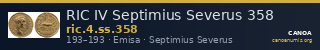 RIC IV Septimius Severus 358 — CANOA