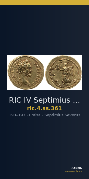 RIC IV Septimius Severus 361 — CANOA