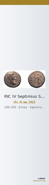 RIC IV Septimius Severus 362 — CANOA