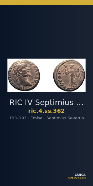 RIC IV Septimius Severus 362 — CANOA