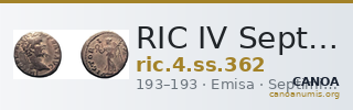 RIC IV Septimius Severus 362 — CANOA