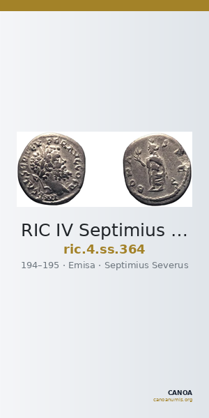 RIC IV Septimius Severus 364 — CANOA
