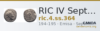 RIC IV Septimius Severus 364 — CANOA