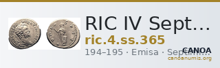 RIC IV Septimius Severus 365 — CANOA